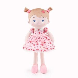 Leyadoll Strawberry Girl Doll Plush Baby 16”